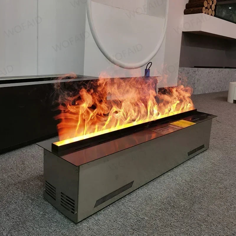 Chimenea atomizadora 3D para sala de estar, chimenea electrónica de llama falsa multicolor, chimenea de vapor de agua con Control remoto para el hogar
